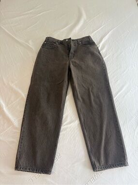 Relaxed Fit Men's Jeans — Charcoal Black